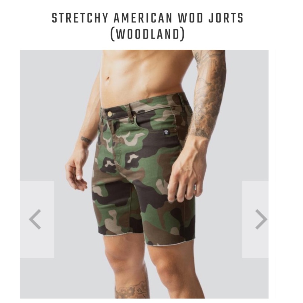 Camo WOD jorts